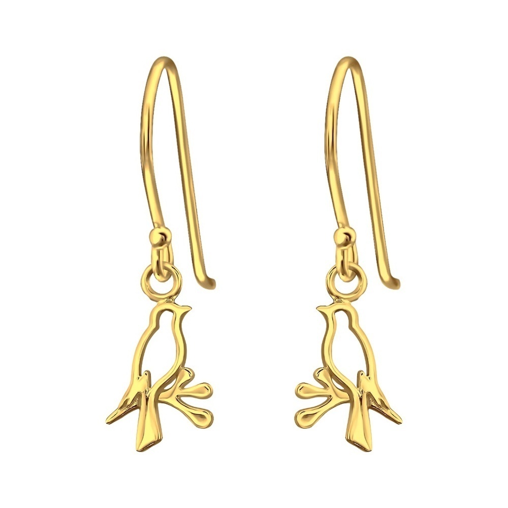 18kt gold plated Sterling Silver Drop Earring - NWT